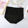 Hot Sale 6XL High-Rise Women's Solid Knitted Briefs Elastic Large Size Breathable Plus Panties