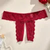 Wholesale Plus Size Sexy Lace Panties Crotchless Thongs Factory Custom Logo 1XL-4XL Briefs Open Crotch Lingerie Female Underwear