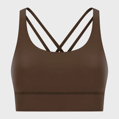 Women High Impact Fitness Yoga Wear Sexy Cross Back Sport Bra Top Fitness Wholesale