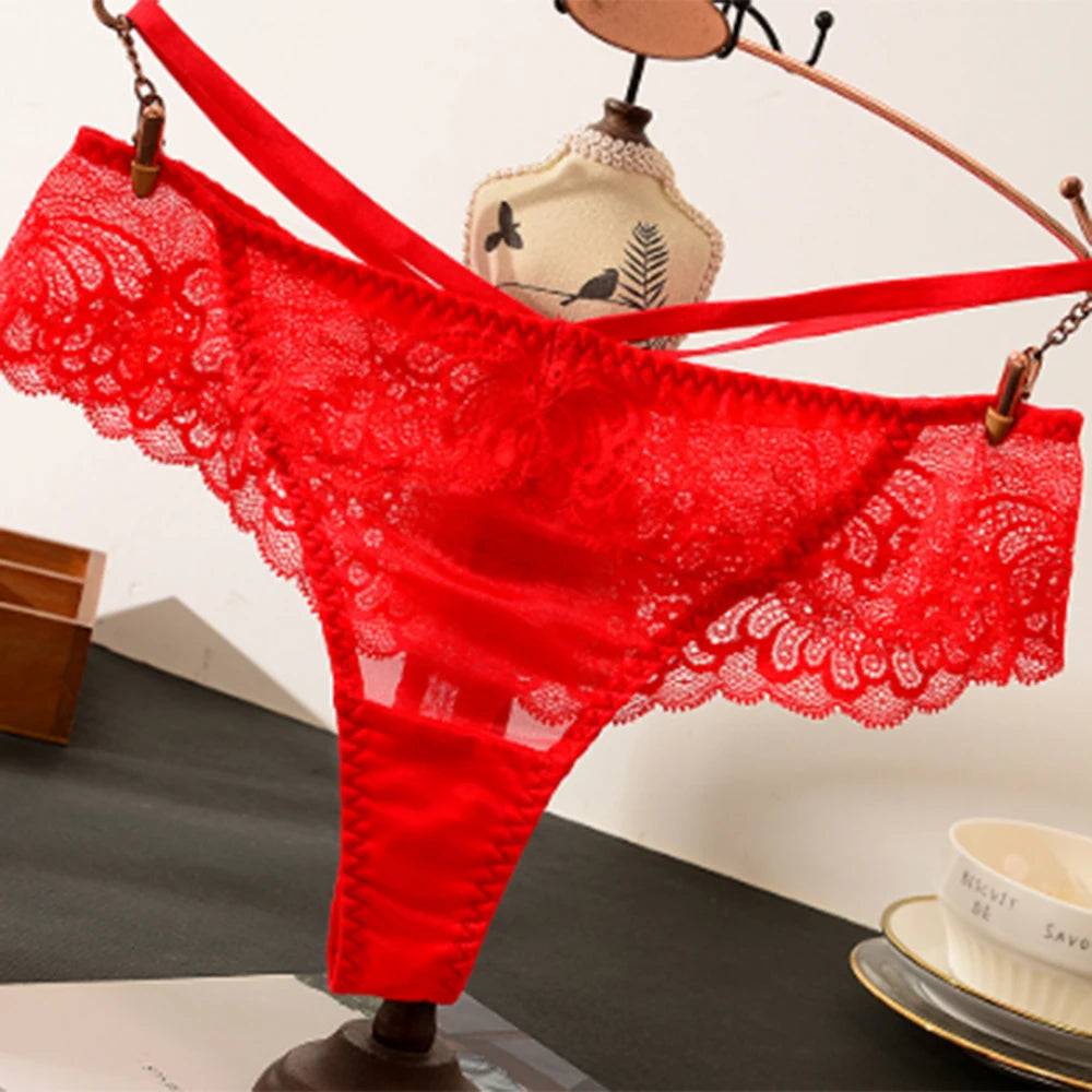 Manufacturers Direct Wholesale Europe US Sexy Lace T Pants Fashion Breathable Mesh Low-Rise Ultra-Thin Eco-Friendly Bikini