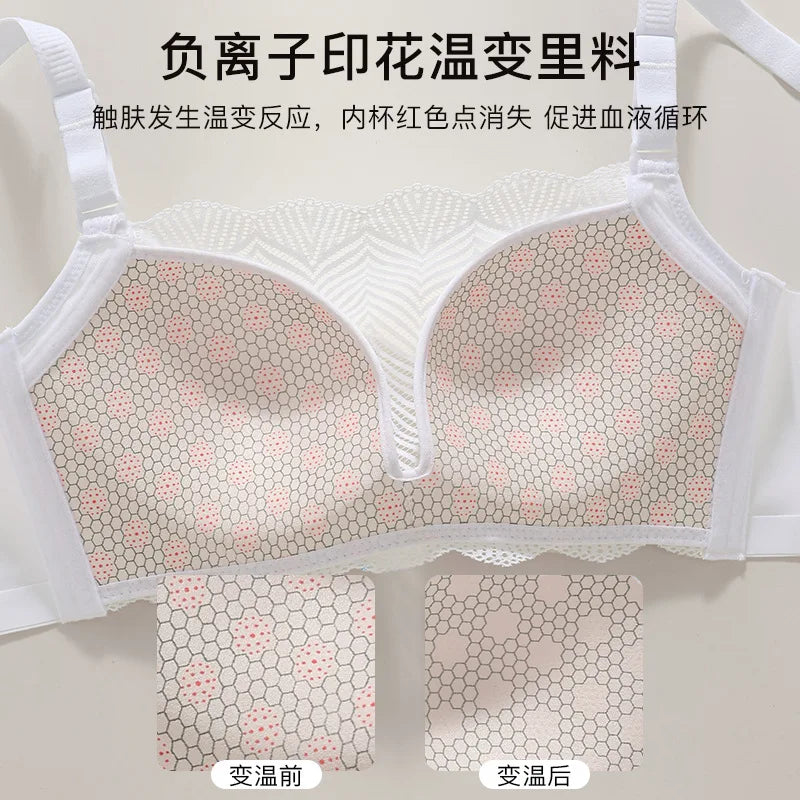Custom Wireless Bra 9112# Wholesale Lace Women's Underwear Push up No Steel Ring Soft Support Anti-Sagging Adjustable Bra