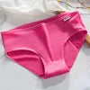 Nylon Milk Silk Teen Briefs Solid Color Mid Waist Breathable Knit Underwear Multi Colors L XL XXL All Season Daily Wear