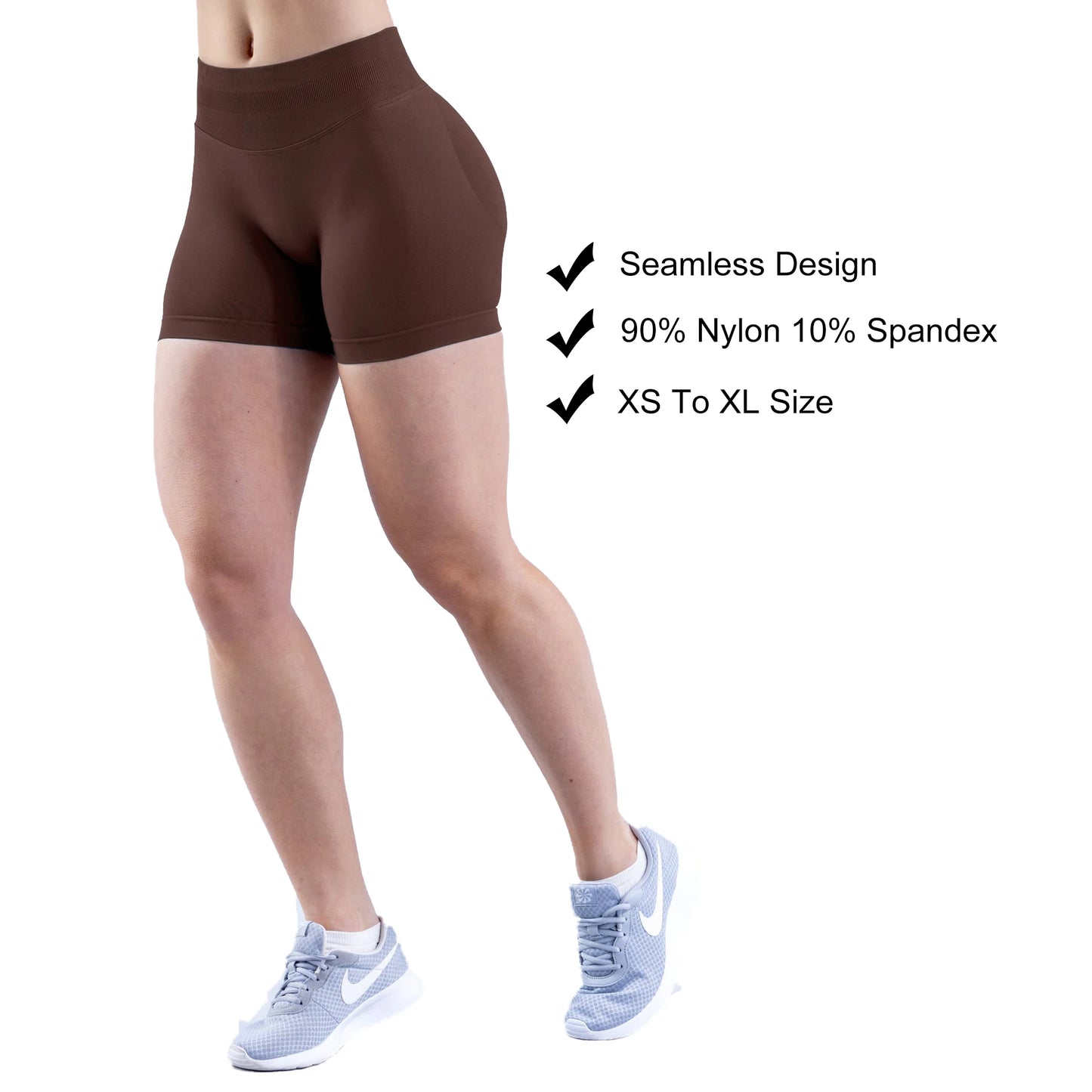 High Quality Custom Logo XL High Waist Yoga Pants Wear Seamless Scrunch Workout Gym Shorts Leggings for Women Sport