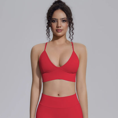 Ready to Ship Lightweight Quick Dry Sports Bra Women Breathable Workout Fitness Top Soft Yoga Bra