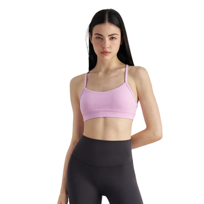 Racerback Spaghetti Strap Yoga Top for Women Light Support Breathable Quick Dry Nylon Spandex Workout Top Spring Summer Bulk