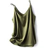 Wholesale 2026 Summer Wear Women's Sexy Satin Crop Top Spaghetti Strap Camisole Tops Vest Strap Tank Tops