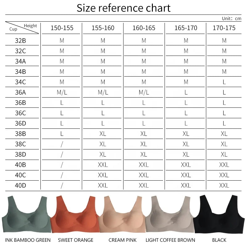 Women Lingerie 2021 Solid Color Full Cup Women Gather Adjustable Jelly Bras Wireless Beauty Back Sleep Bra