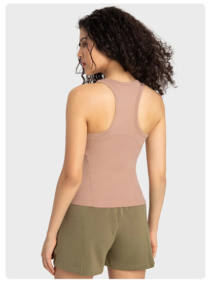 Low MOQ Women Clothing Quick Dry Activewear Racer Back Sports Bra tank Top