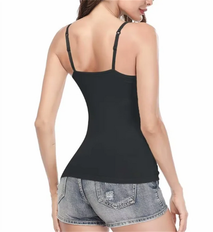 Custom S-XL Workout Fitness Casual Crop Tank Tops Women's Square Neck Sexy Spaghetti Strap Summer Breathable Quick Knitted Front