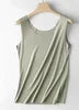 China Factory Blank Women Tank Tops Camisole Modal Seamless Vest Slim Undershirt Female Thin Breathable Sleeveless Vest T-shirt