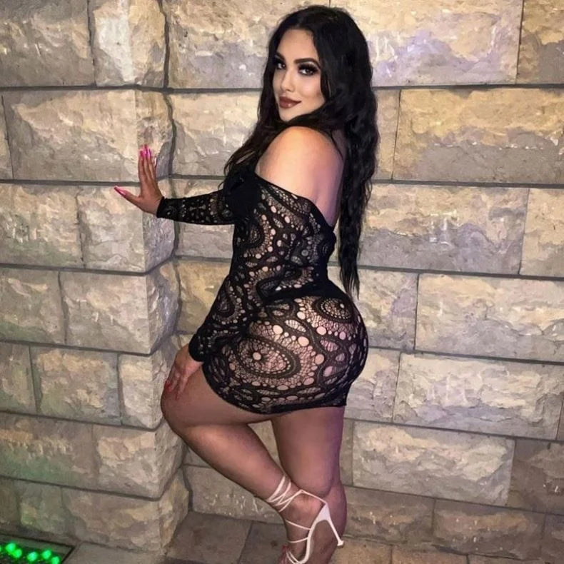 New Hot Sale Lace Sexy Lingerie Ladies Hollow Out Body Stocking Mesh Dress for Women Women's Jumpsuit