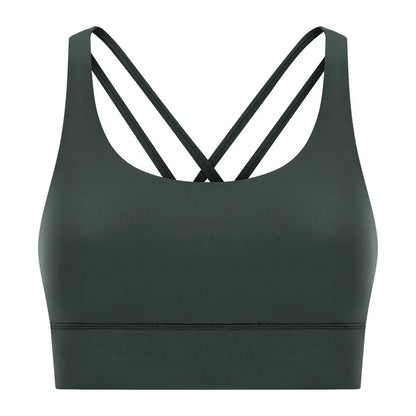 Women High Impact Fitness Yoga Wear Sexy Cross Back Sport Bra Top Fitness Wholesale