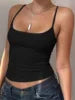 Sweethoney OEM Solid Color Off-Shoulder U-Neck Tank Top Summer Slim Fit Camisole for Women Modal High Elasticity Tank Top