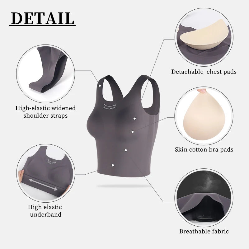 Shantou Wholesale Custom logo Trend Sport Bra tank Top Fitness High Elasticity Lingerie Women's Seamless Skin Yoga Gym Vest