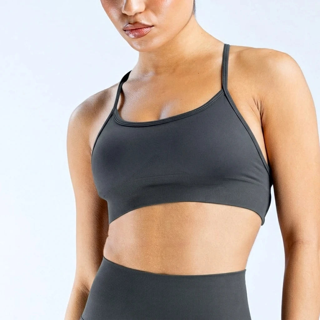 CIYING Wholesale Women Gym Workout Cross Backless Sport Bra Custom logo Seamless Yoga Gym Sports Bra for Women
