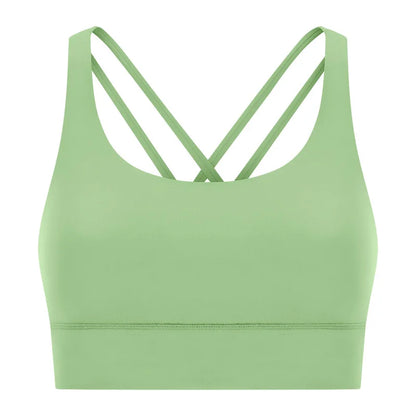 Women High Impact Fitness Yoga Wear Sexy Cross Back Sport Bra Top Fitness Wholesale