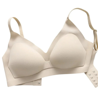 New Color Latex Underwear Gradient Jelly Bras Strap Anti-skipping Bra Wireless Backless for Women 6 Colors Available