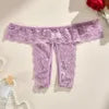 Wholesale Plus Size Sexy Lace Panties Crotchless Thongs Factory Custom Logo 1XL-4XL Briefs Open Crotch Lingerie Female Underwear