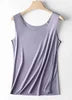 China Factory Blank Women Tank Tops Camisole Modal Seamless Vest Slim Undershirt Female Thin Breathable Sleeveless Vest T-shirt