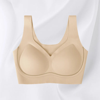 Aiermei Factory New Style Dropshipping Products Anti Droop Bra Seamless Jelly Ice Silk Bra for Women Tank Tops With Built in Bra