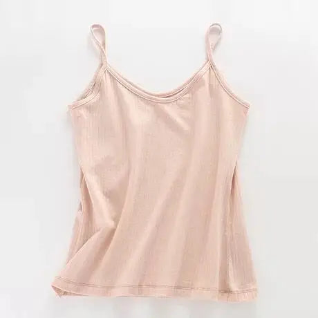 Women Summer Breathable Cotton Bottoming Ribbed Camis Plain Basic O Neck Tank Tops Women Casual Camisole