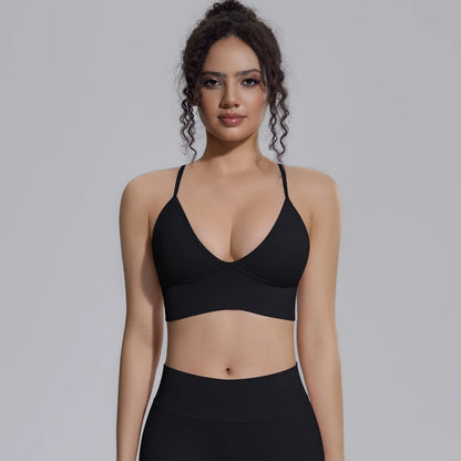 Ready to Ship Lightweight Quick Dry Sports Bra Women Breathable Workout Fitness Top Soft Yoga Bra