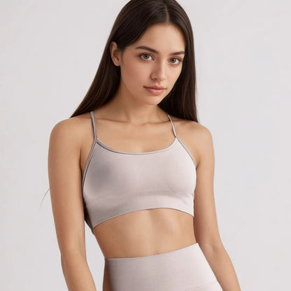 CIYING Wholesale Women Gym Workout Cross Backless Sport Bra Custom logo Seamless Yoga Gym Sports Bra for Women