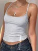 Sweethoney OEM Solid Color Off-Shoulder U-Neck Tank Top Summer Slim Fit Camisole for Women Modal High Elasticity Tank Top