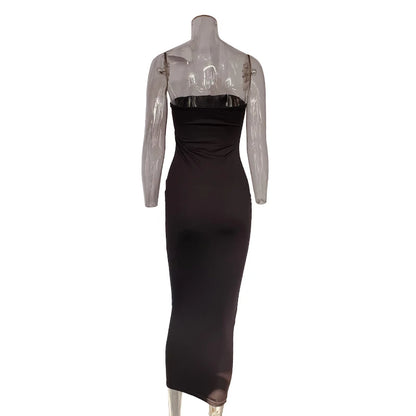 High Quality Off Shoulder Club Clothes Factory Custom Sexy Elegant Women's Dress