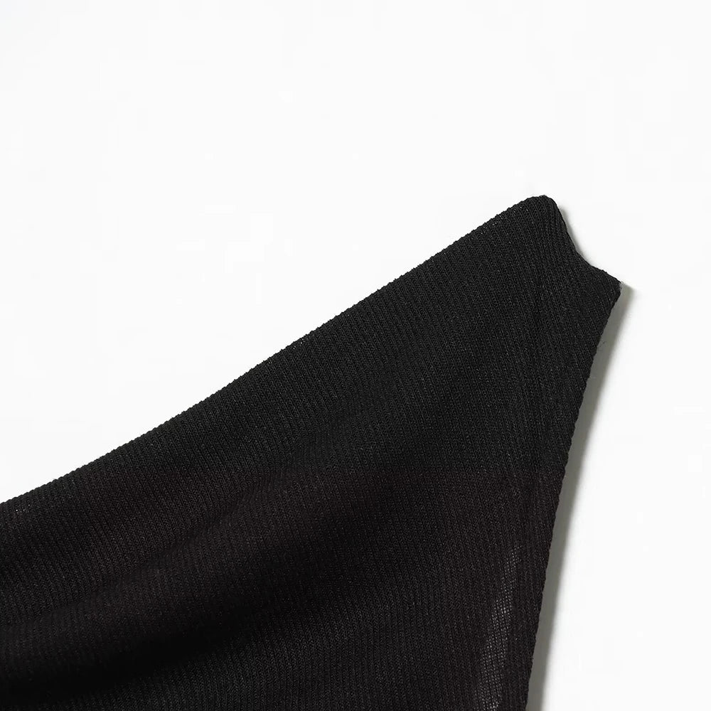 SHENZHU Women 2026 Summer New Fashion Asymmetrical Tank Tops Backless Vacation Style Sleeveless Female Soild Camis Chic Tops