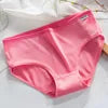 Nylon Milk Silk Teen Briefs Solid Color Mid Waist Breathable Knit Underwear Multi Colors L XL XXL All Season Daily Wear