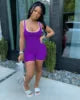 Yanzhui Casual Jumpsuit Women One Piece Letter Pattern Short Elegant Lady Regular Fit Plus Size Sexy Tank Rompers