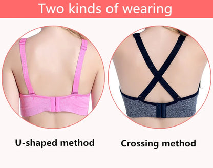 Wirefree Maternity Nursing Bra for Pregnant Women Breathable Lactancia Feeding Bras Sexy Solid Cup Preventing Sagging