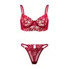 Female Lingerie Underwear Factory Wholesale 2023 Spring New 3D Lace Embroidery Sexy Two-piece Silk Thin Half Slips Lingerie