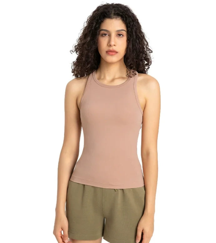 Low MOQ Women Clothing Quick Dry Activewear Racer Back Sports Bra tank Top