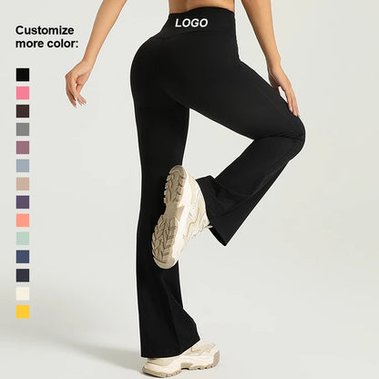 Sustainable High Waisted Flared Leggings for Yoga