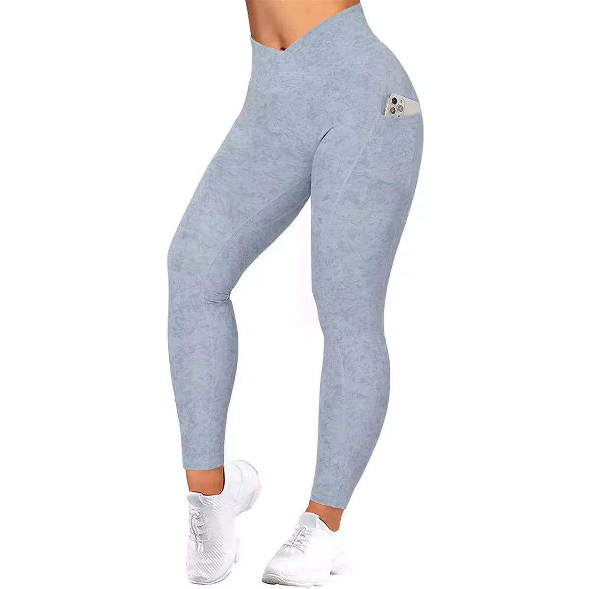 Wholesale Women V High Waist Yoga Leggings Gym Leggings With Pocket Sports Fitness Clothing Workout