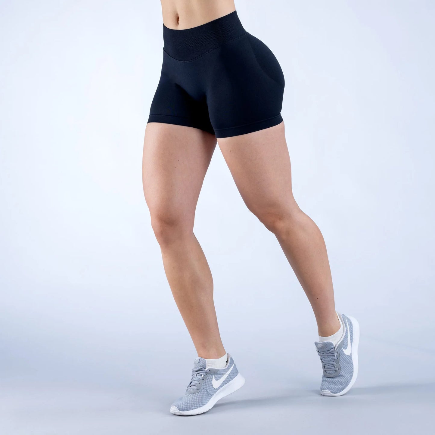 High Quality Custom Logo XL High Waist Yoga Pants Wear Seamless Scrunch Workout Gym Shorts Leggings for Women Sport