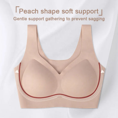 Aiermei Factory New Style Dropshipping Products Anti Droop Bra Seamless Jelly Ice Silk Bra for Women Tank Tops With Built in Bra