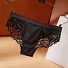 Sexy Lace Transparent Women's Underwear Waist Low Panties Cotton Crotch Briefs for Girls Breathable Seamless Lin