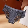 Sexy Lace Transparent Women's Underwear Waist Low Panties Cotton Crotch Briefs for Girls Breathable Seamless Lin