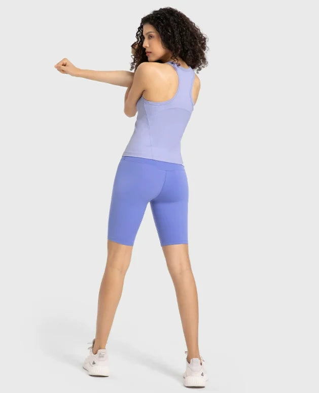 Low MOQ Women Clothing Quick Dry Activewear Racer Back Sports Bra tank Top