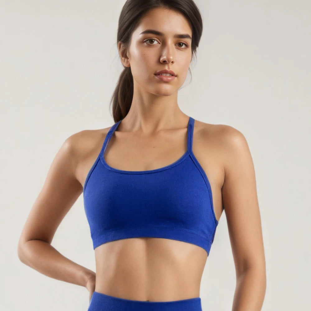CIYING Wholesale Women Gym Workout Cross Backless Sport Bra Custom logo Seamless Yoga Gym Sports Bra for Women