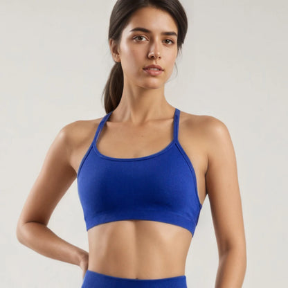 CIYING Wholesale Women Gym Workout Cross Backless Sport Bra Custom logo Seamless Yoga Gym Sports Bra for Women