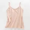 Women Summer Breathable Cotton Bottoming Ribbed Camis Plain Basic O Neck Tank Tops Women Casual Camisole