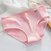 Nylon Milk Silk Teen Briefs Solid Color Mid Waist Breathable Knit Underwear Multi Colors L XL XXL All Season Daily Wear