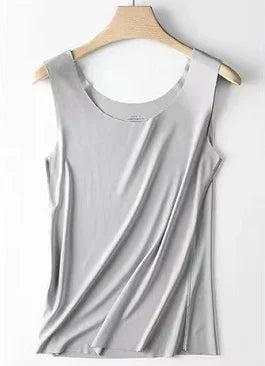 China Factory Blank Women Tank Tops Camisole Modal Seamless Vest Slim Undershirt Female Thin Breathable Sleeveless Vest T-shirt