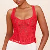 2025 New Fashion Clothes Sexy T-shirts Strapless Slim Tank Top Women Clothing Camis Tees Party Club Corset