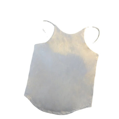 Spaghetti Strap Tank Top Solid Color Stretch Camisoles Tank Top Women