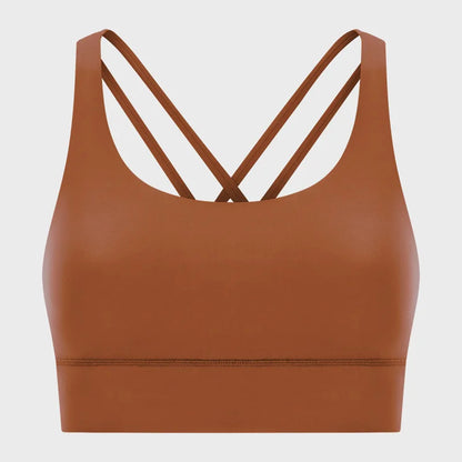 Women High Impact Fitness Yoga Wear Sexy Cross Back Sport Bra Top Fitness Wholesale